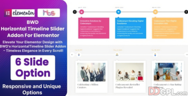 BWD Horizontal Timeline Slider Addon For Elementor 1.0