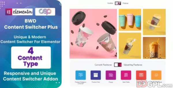 BWD Content Switcher Plus Addon For Elementor