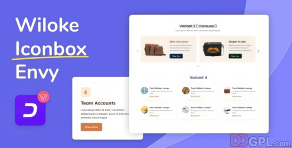 Wiloke Icon Box Envy For Elementor 1.0.17