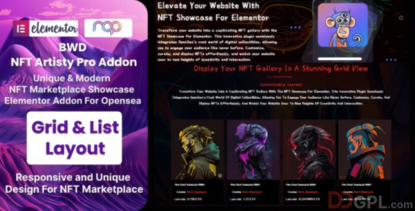 NFT Artisty Pro (OpenSea NFT Marketplace)