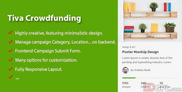 Tiva Crowdfunding - WordPress Crowdfunding System
