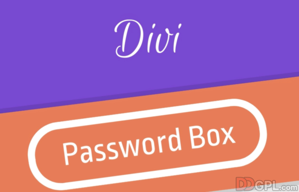 Divi Password Box Module 1.2.0
