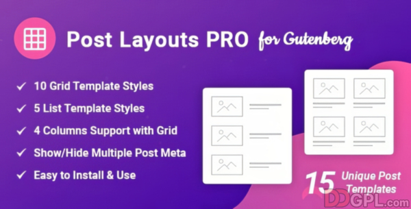 Post Layouts Pro for Gutenberg 1.0.4