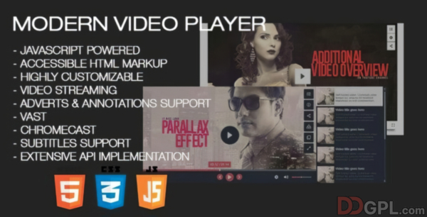 Modern Video Player for WordPress