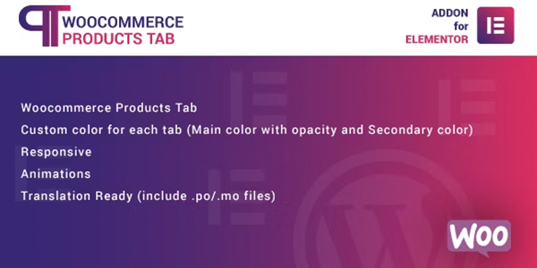 WooCommerce Products Tab for Elementor 1.0