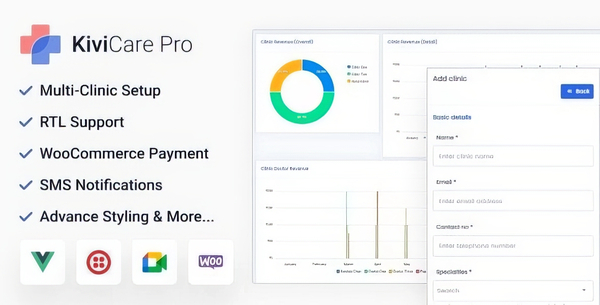 KiviCare Pro - Clinic & Patient Management System EHR (Add-on)