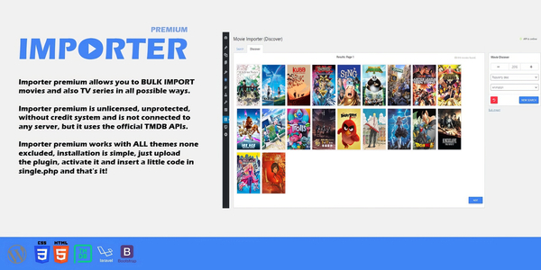 Importer for MovieWP 5.0