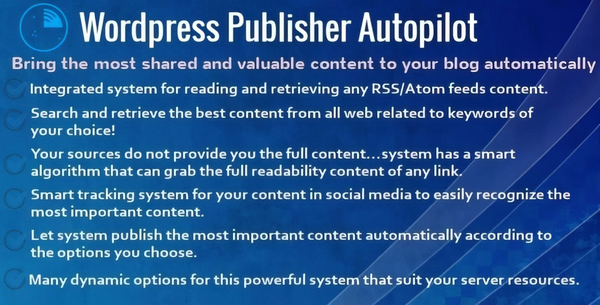 Wordpress Publisher Autopilot