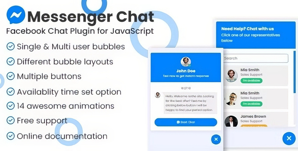 Messenger chat support WordPress Plugin 1.1.2