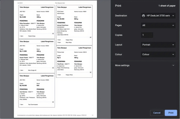 TokoPressID – WooCommerce Print Label Shipping 1.2.5