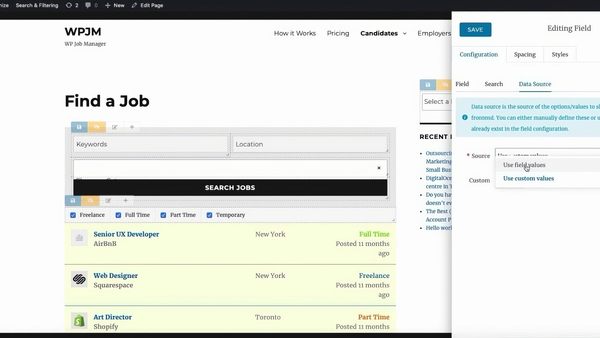 Search and Filtering for WP Job Manager 1.1.7