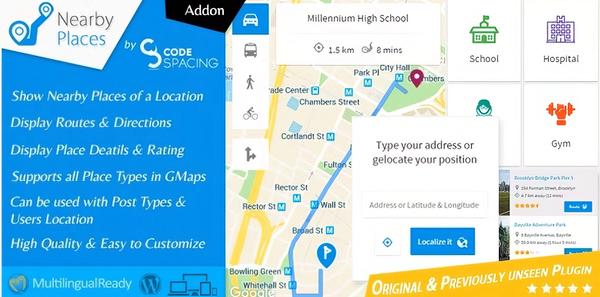Nearby Places WordPress Plugin
