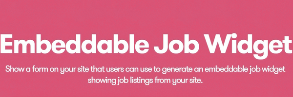 WP Job Manager Embeddable Job Widget Add-on 1.1.4