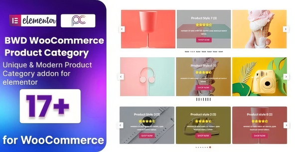 WooCommerce Product Category Grid Addon For Elementor