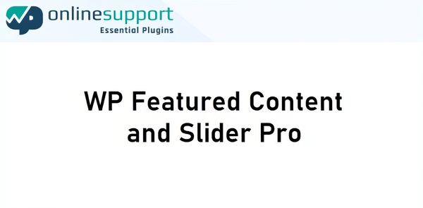 WP Featured Content and Slider Pro 1.8