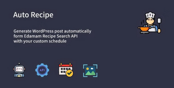Auto Recipe - Automatic Recipe Posts Generator Plugin for WordPress