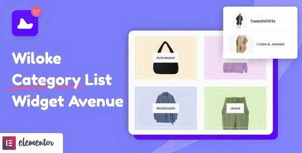 Wiloke Categories List Avenue Widget for Elementor