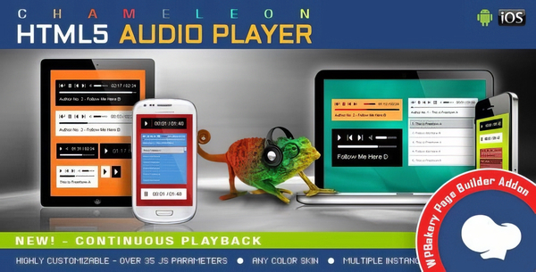 Chameleon Audio Player Addon for WPBakery 1.6.2