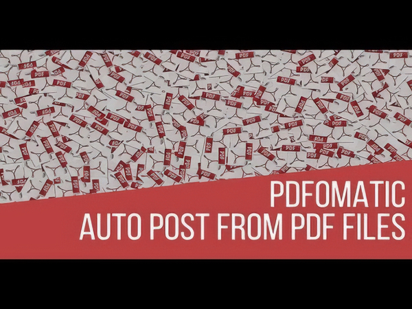 Pdfomatic Automatic Post Generator Plugin 1.1.1