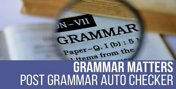 Grammar Matters - Automatic Grammar Checker - CodeRevolution