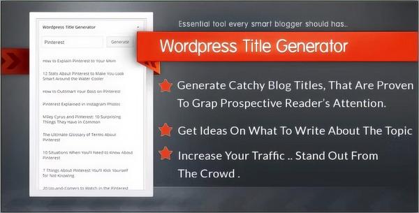 WordPress Title Generator Plugin 1.1.0