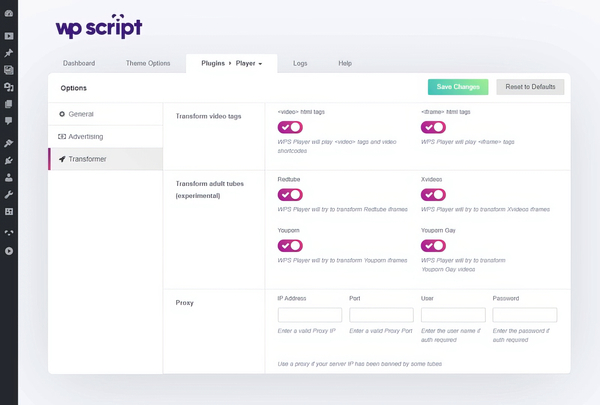 WPS Player – WP-Script 2.3.0