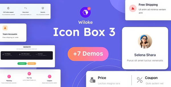 Wiloke Icon Box Lune for Elementor