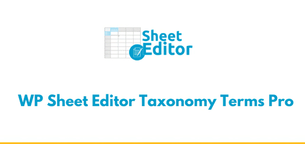 WP Sheet Editor - Taxonomy Terms Pro