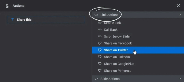 Slider Revolution Social Sharing
