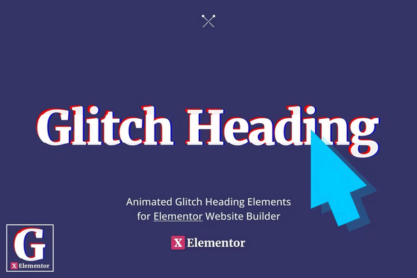 Glitch Heading for Elementor