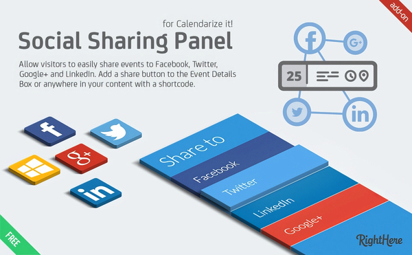 Social Sharing Panel for Calendarize it! 1.0.7 1.0.7.75330