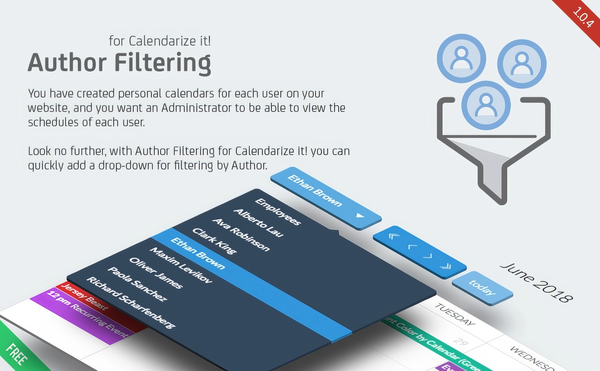 Author Filtering for Calendarize it! 1.0.4 1.0.4.83897