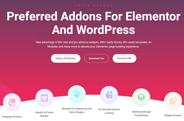 Enter Addons – Elementor Addons for WordPress 1.0.4