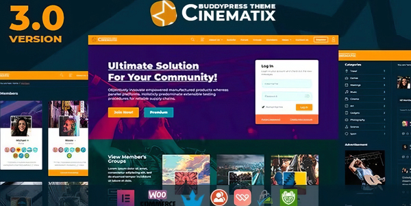Cinematix - BuddyPress Nouveau Membership Theme