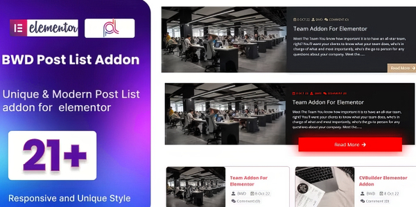 Blog Post List Addon For Elementor 1.0