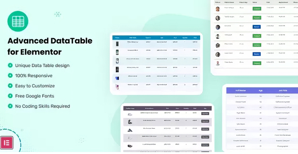Datalentor - Advanced DataTable for Elementor