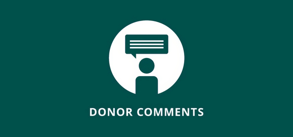 Charitable Donor Comments 1.2.0