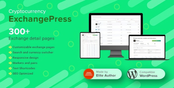 ExchangePress - Crypto Exchanges List & Pages for WordPress