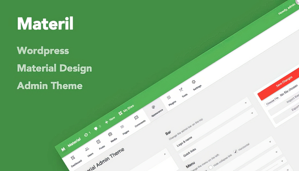 Materil – WordPress Material Design Admin Theme 3.2