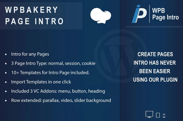 WPBakery Page Intro – Addon for WPBakery 1.1