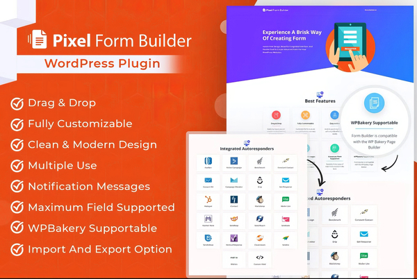 Pixel WordPress Form BuilderPlugin & Autoresponder 1.0.1