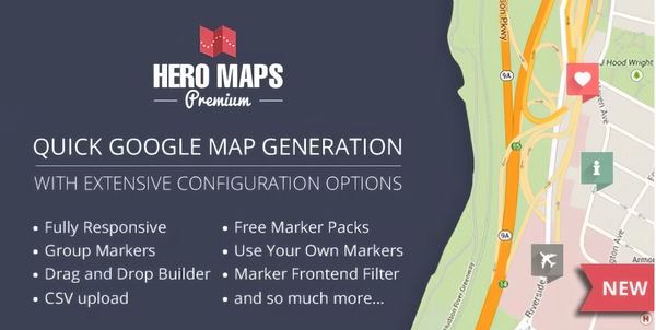 Hero Maps Premium – Responsive Google Maps Plugin 2.3.9