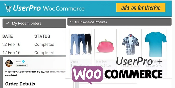 WooCommerce integration for UserPro