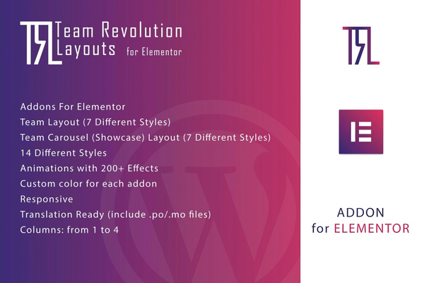 Team Revolution Layouts for Elementor