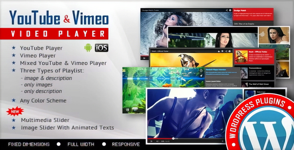 Youtube Vimeo Video Player and Slider WP