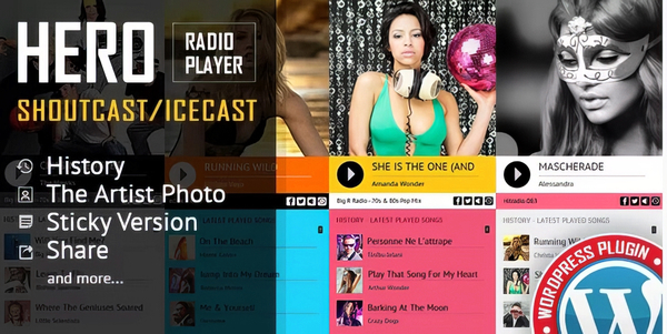 Hero - Shoutcast and Icecast Radio Player With History
