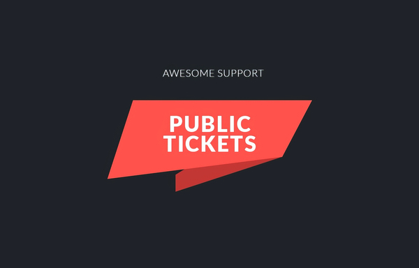 Awesome support Public Tickets 1.2.0