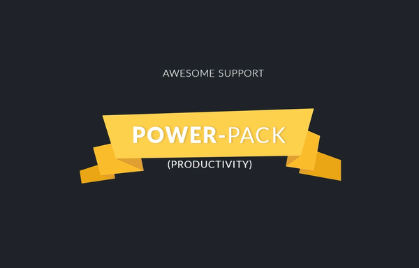 Awesome support Productivity 4.8.0