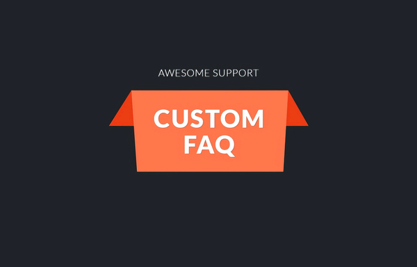 Awesome support Custom FAQ 2.2.0