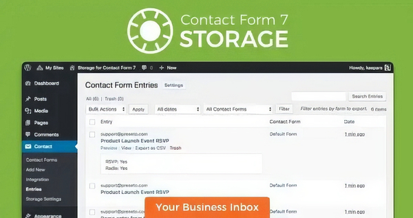 Storage for Contact Form CF7 2.0.3